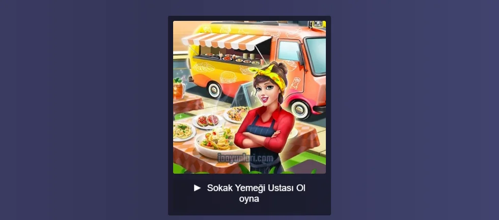 sokak yemegi yapma oyunu